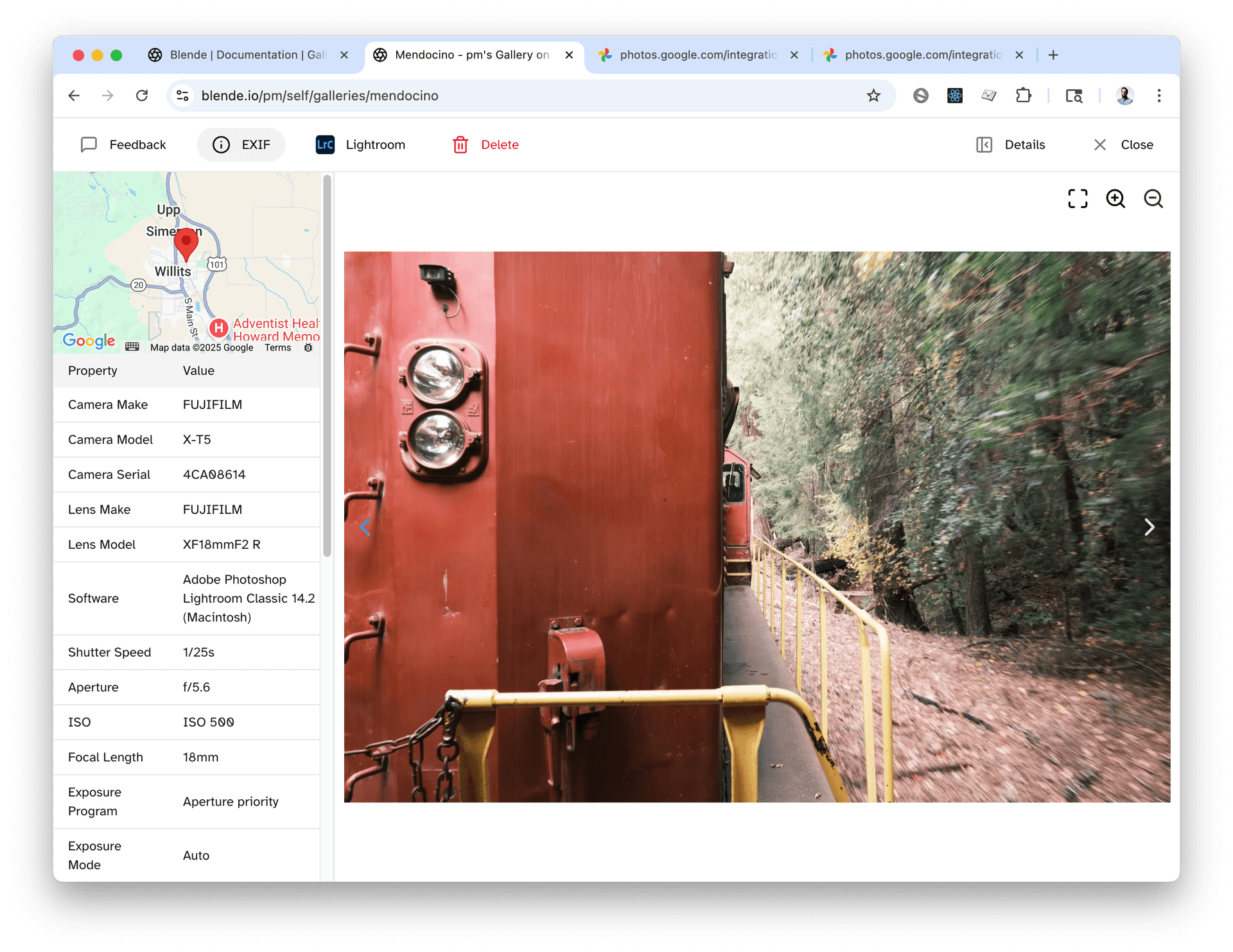Image Details Map