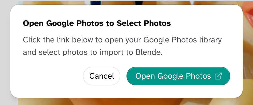 Google Photos Selection