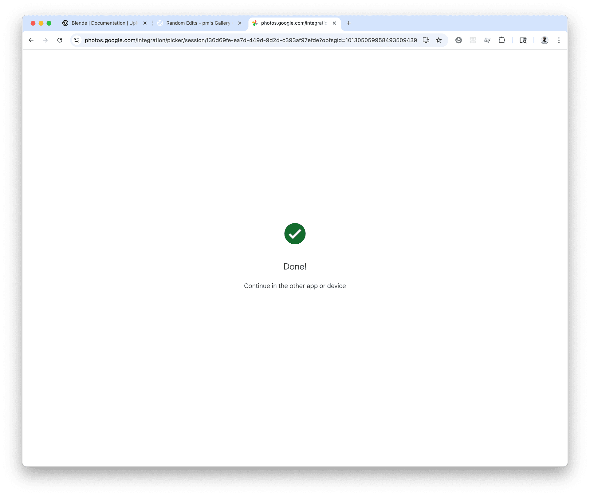 Google Photos Selection