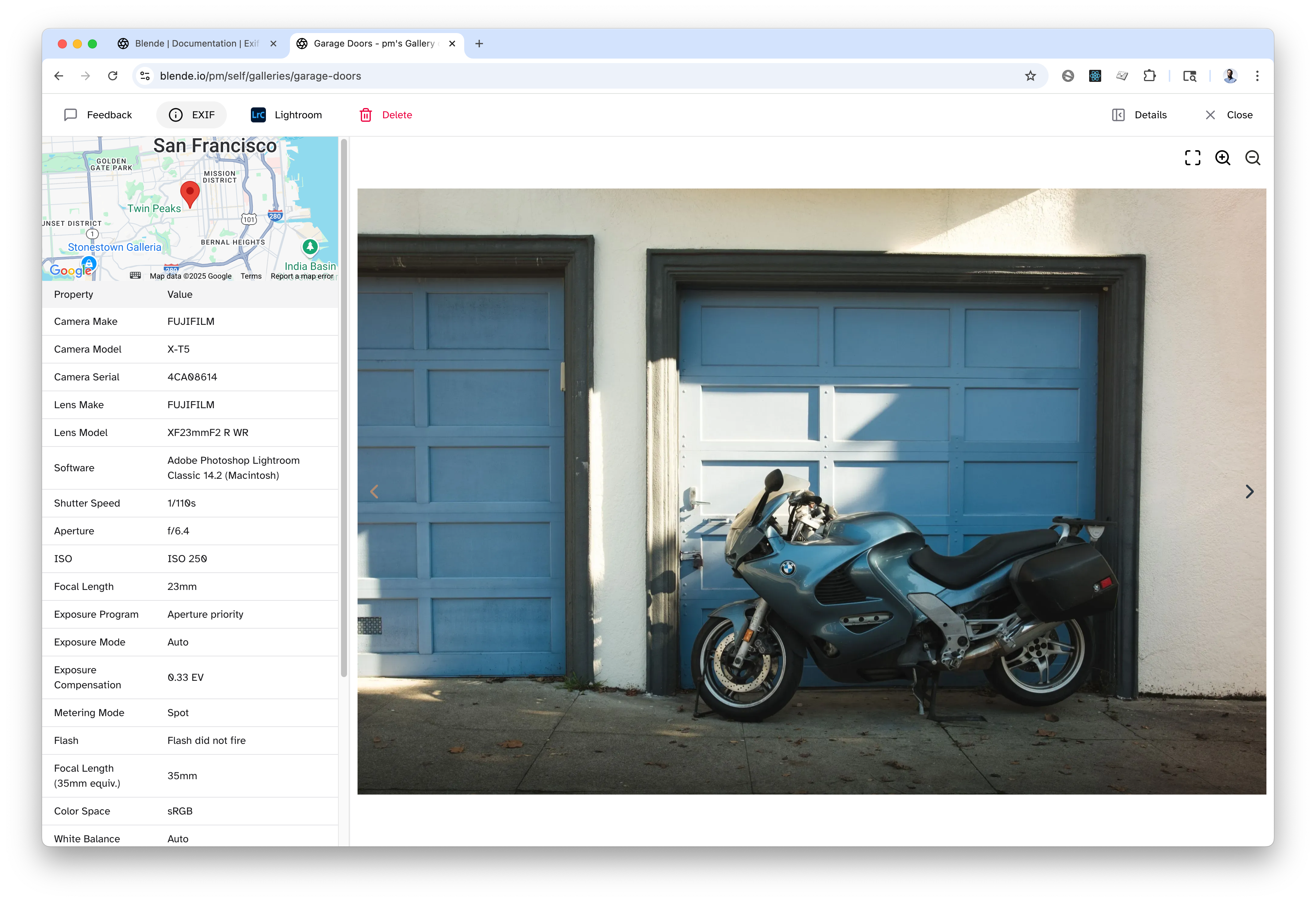 EXIF Display