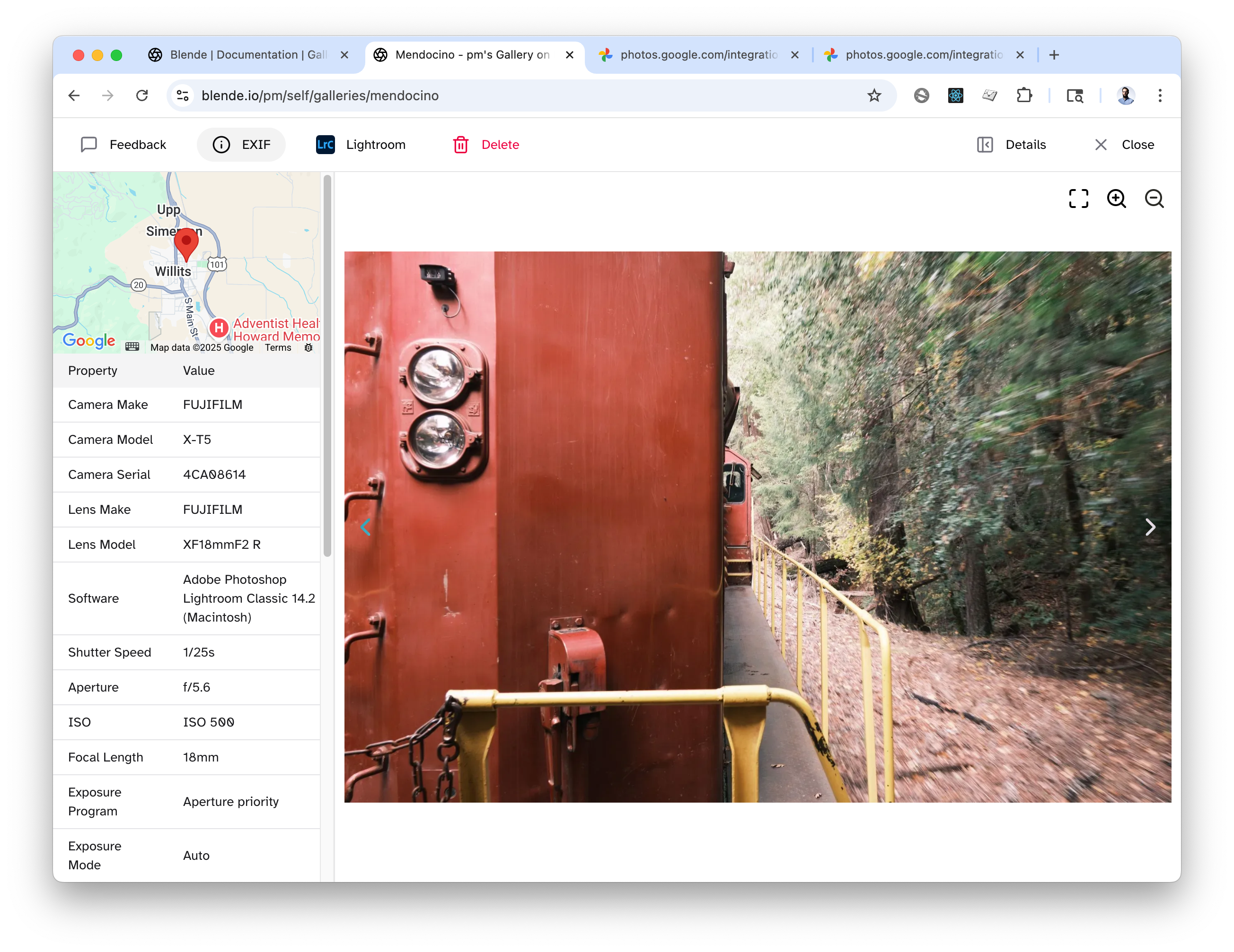 Image Details Map