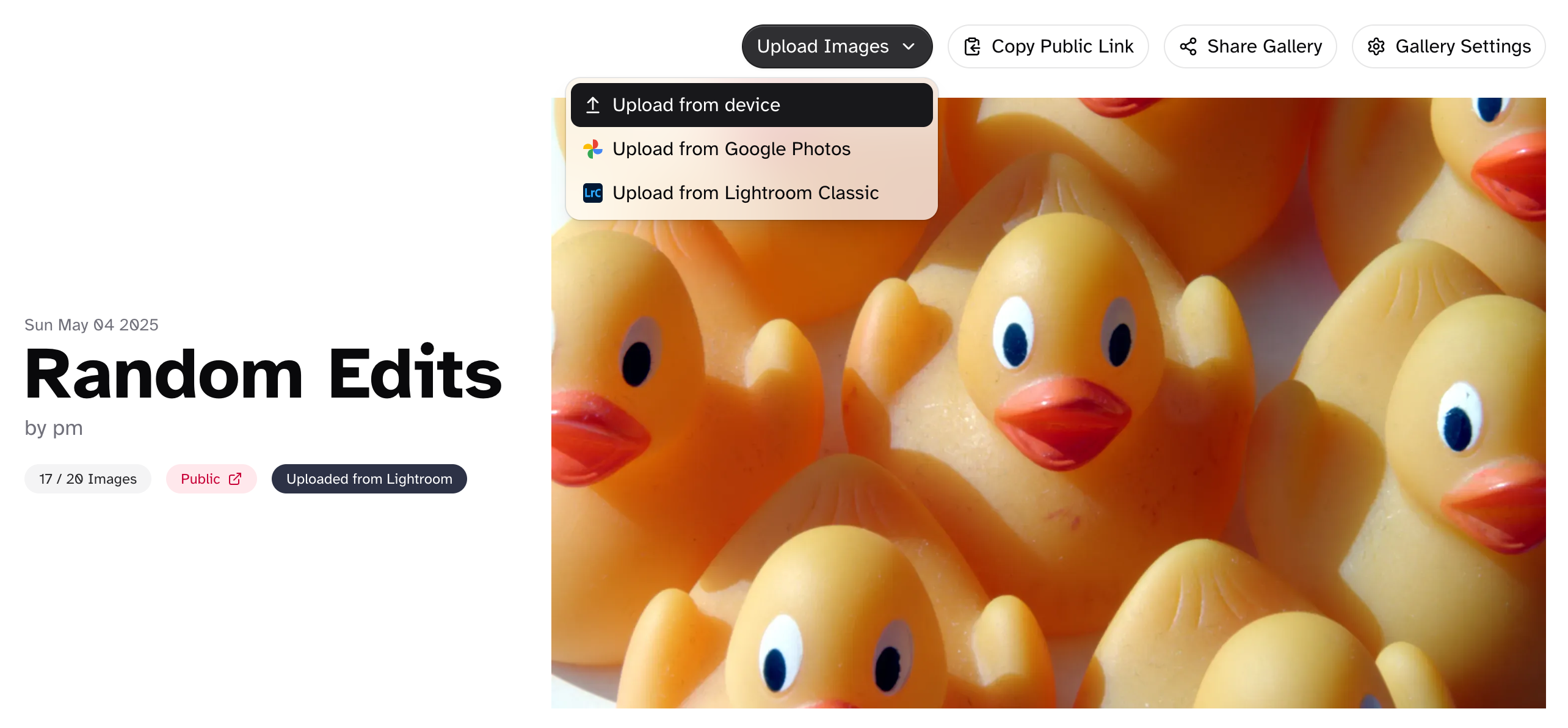 Upload Images